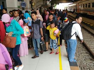 Melihat Puncak Arus Mudik di Stasiun Kutoarjo Hari Ini