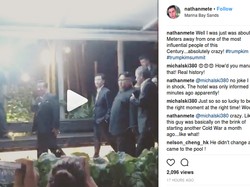 Sangat Langka! Turis Ini Rekam Kim Jong Un Lewat di Depannya
