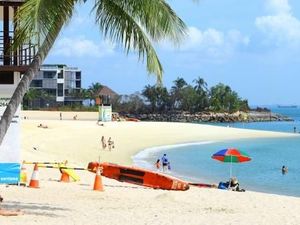 Foto Pulau Sentosa, Tempat Pertemuan Donald Trump dan Kim Jong Un