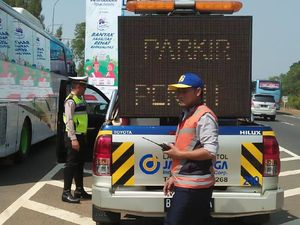 Polisi Terapkan Buka Tutup di Rest Area Tol Palikanci