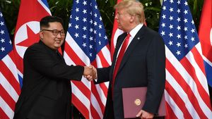 Foto: Serba-Serbi Pertemuan Bersejarah Trump-Kim Jong-Un