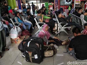 80 Kereta Api Berangkatkan 44.850 Pemudik dari Jakarta