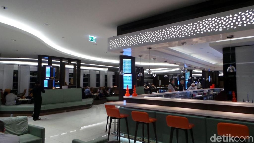 Foto: Lounge Mewah Kelas Bisnis Etihad di Abu Dhabi