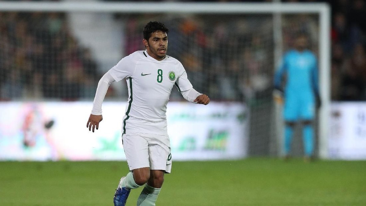 Yahya Al-Shehri waspadai pertahanan Rusia di laga perdana Piala Dunia 2018. (Carlos Rodrigues/Getty Images)