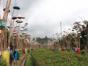 Foto: Candi Borobudur yang Bersolek Jelang Lebaran