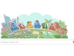 Google Doodle Ikutan Mudik