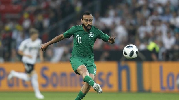 Mohammad Al-Sahlawi ujung tombak Arab Saudi di Piala Dunia 2018..