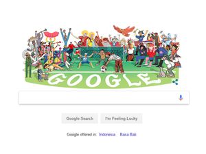 Google Doodle Ramaikan Persiapan Piala Dunia 2018