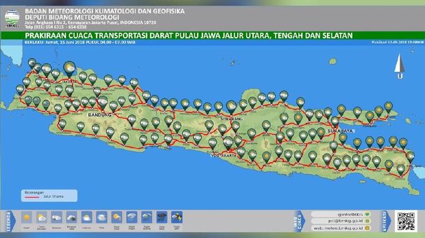 Perkiraan Cuaca di Jawa dan Sumatera Saat Idul Fitri