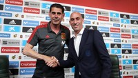 Fernando Hierro ditunjuk sebagai pelatih baru Spanyol, sehari sebelum kick-off Piala Dunia 2018. Penunjukan ini menyusul pemecatan Julen Lopetegui oleh Federasi Sepakbola Spanyol. (RFEF). (Foto: Getty Images)