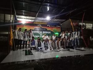 Antusiasnya Para Tahanan Ikut Festival Bedug di Rutan Makassar