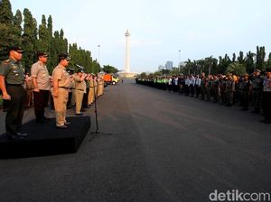 Apel Pengamanan Malam Takbiran di Monas