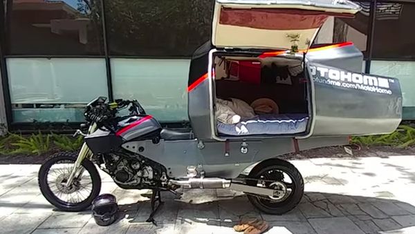 Keren atau Konyol? Motor Ini Ada Tempat Tidurnya