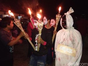 Ada Danyang Desa dan Pocong di Perayaan Malam Takbiran di Jepara