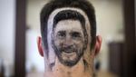 Tato Rambut Berwajah Messi Kreasi Tukang Cukur Serbia