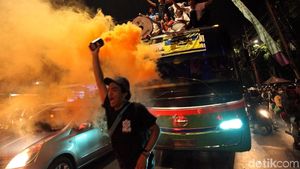 Suasana Malam Takbiran di Tanah Abang