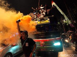 Suasana Malam Takbiran di Tanah Abang