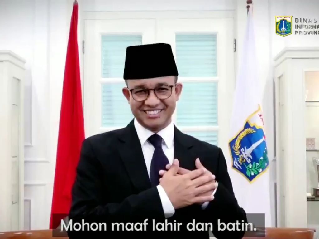 Anies Ucapkan Selamat Idul Fitri Gunakan Bahasa Isyarat Anies Ucapkan Selamat Idul Fitri Gunakan Bahasa Isyarat