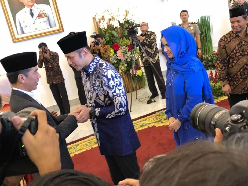 AHY Sampaikan Salam dari SBY Saat Bertemu Jokowi di Istana Bogor AHY Sampaikan Salam dari SBY Saat Bertemu Jokowi di Istana Bogor