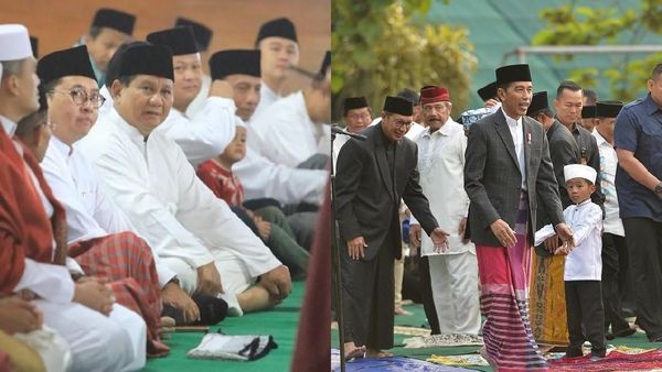 Melihat Lagi Momen Lebaran Para Tokoh: Jokowi hingga Prabowo