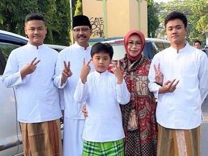 Momen Idul Fitri, Gus Ipul-Puti Ajak Tebar Seduluran