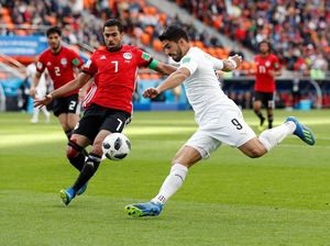 Hasil Pertandingan Piala Dunia 2018: Mesir vs Uruguay Skor 0-1