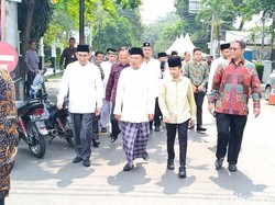JK Gelar Open House Lebaran, Para Pejabat Merapat