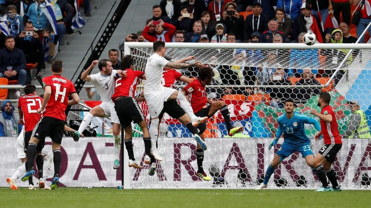 Uruguay menang 1-0 atas Mesir. (Foto: Damir Sagolj/Reuters)