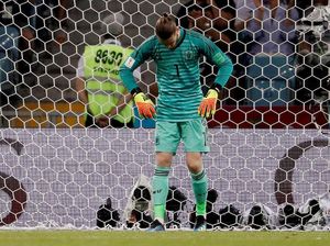 Hanya De Gea Kiper yang Belum Catatkan Penyelamatan di Piala Dunia 2018