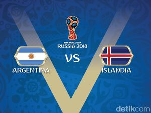 Live Report Piala Dunia 2018: Argentina vs Islandia