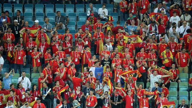 Kondisi di Stadion Fisht jelang Portugal vs Spanyol.