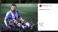 Messi dibuat tak berkutik oleh lini belakang Islandia. Begini ilustrasinya. (Foto: dok. Instagram)