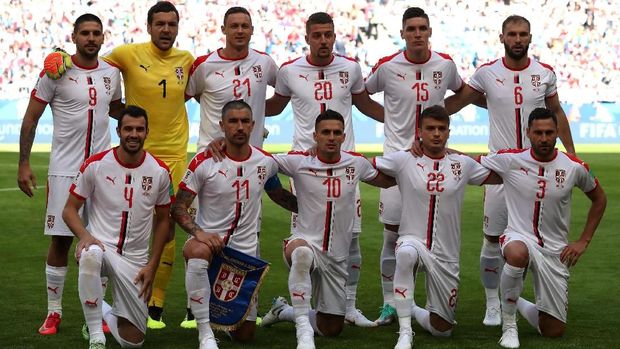 Timnas Serbia mengemas tiga poin dari laga perdana Piala Dunia 2018.