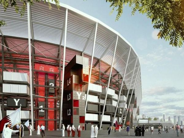 Apa Jadinya Kalau Stadion Dibuat Dari Tumpukan Peti Kemas?