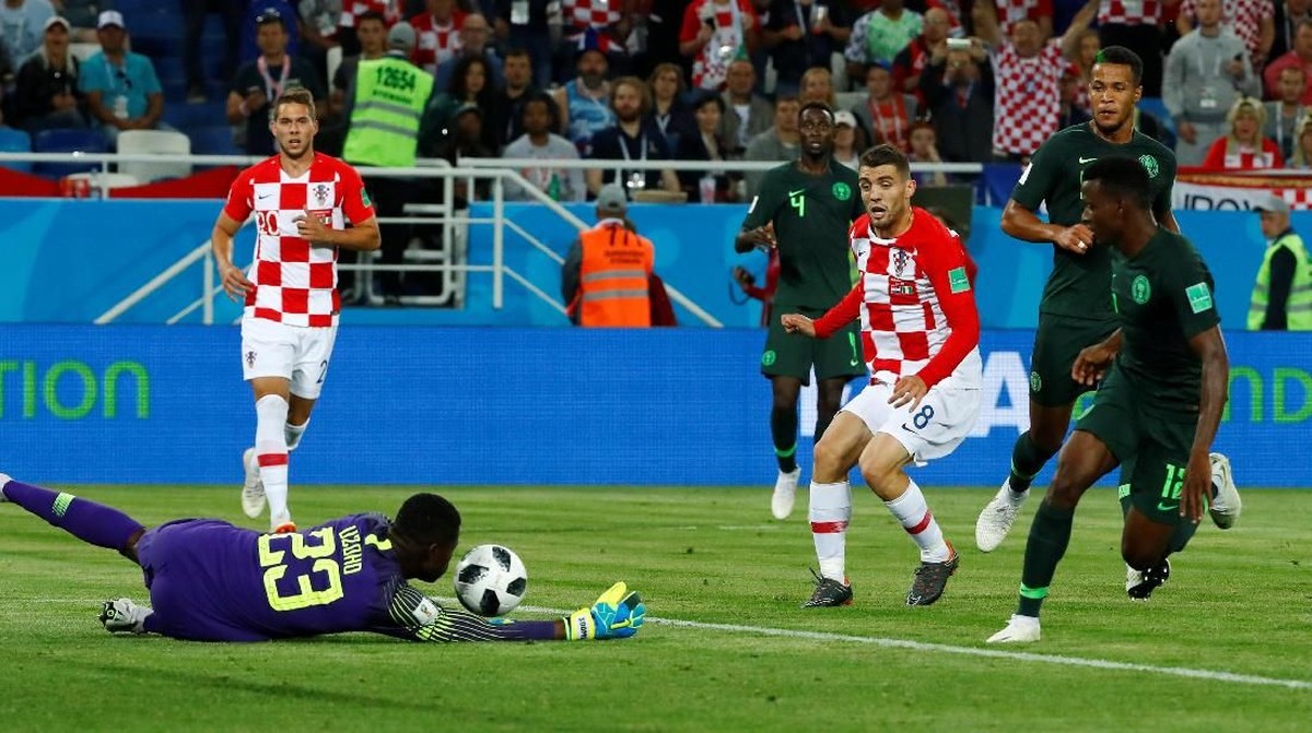 Timnas Kroasia saat menaklukkan Nigeria di laga Grup D Piala Dunia 2018. (Foto: Fabrizio Bensch/Reuters)
