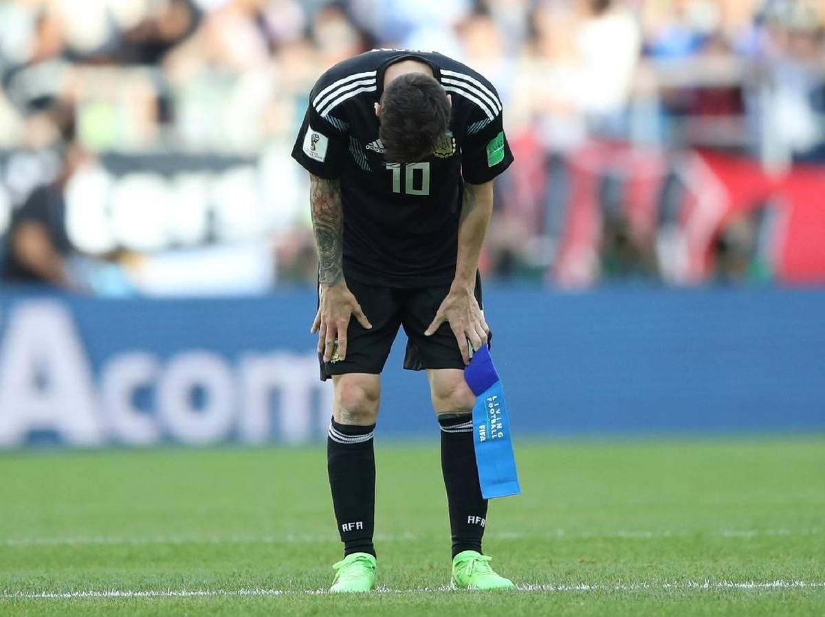 Lionel Messi di laga Argentina vs Islandia. (Foto: Carl Recine/Action Images via Reuters)