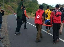 Lindas Kerikil di Jalur Geopark Ciletuh, Sejumlah Biker Tumbang