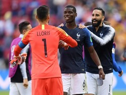 Akhirnya tidak ada gol tambahan tercipta hingga wasit meniup peluit panjang. Gol Pogba memastikan Prancis menang 2-1 atas Australia, dan untuk sementara memuncaki klasemen Grup C dengan tiga poin, unggul gol dari Denmark yang menang 1-0 atas Peru. Selanjutnya Prancis menghadapi Peru, dan Australia ditantang Denmark. (Foto: Laurence Griffiths/Getty Images).