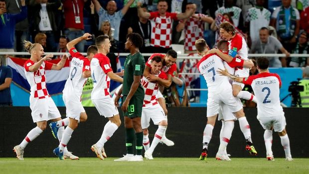 Timnas Kroasia kini jadi pemimpin klasemen grup D Piala Dunia 2018.