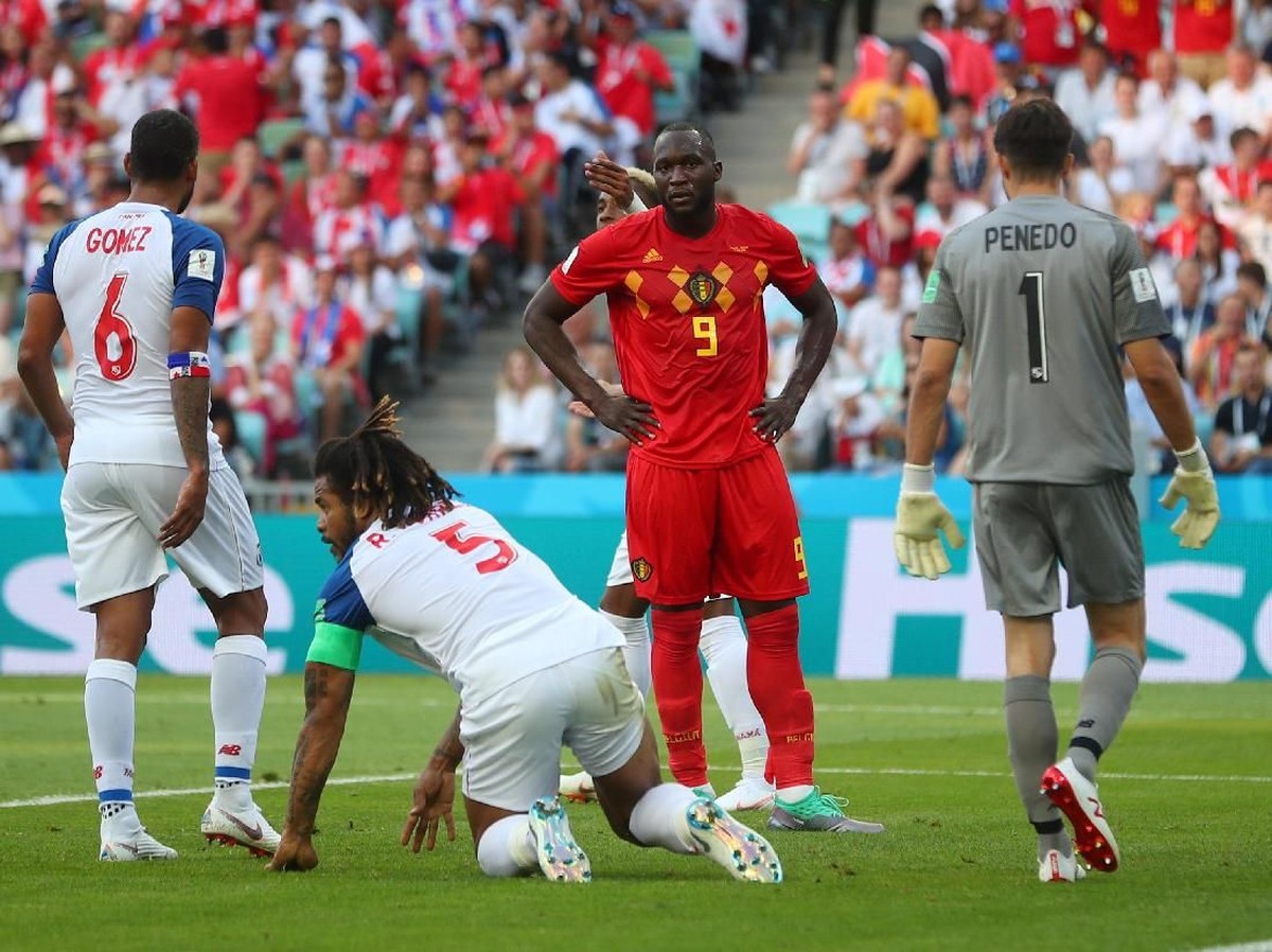 Belgia saat melawan Panama di laga Piala Dunia 2018. (Foto: Hannah McKay/Reuters)