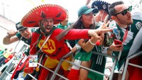 Meksiko mempu mengalahkan Jerman melalui gol semata wayang Hirving Lozano. REUTERS/Kai Pfaffenbach.