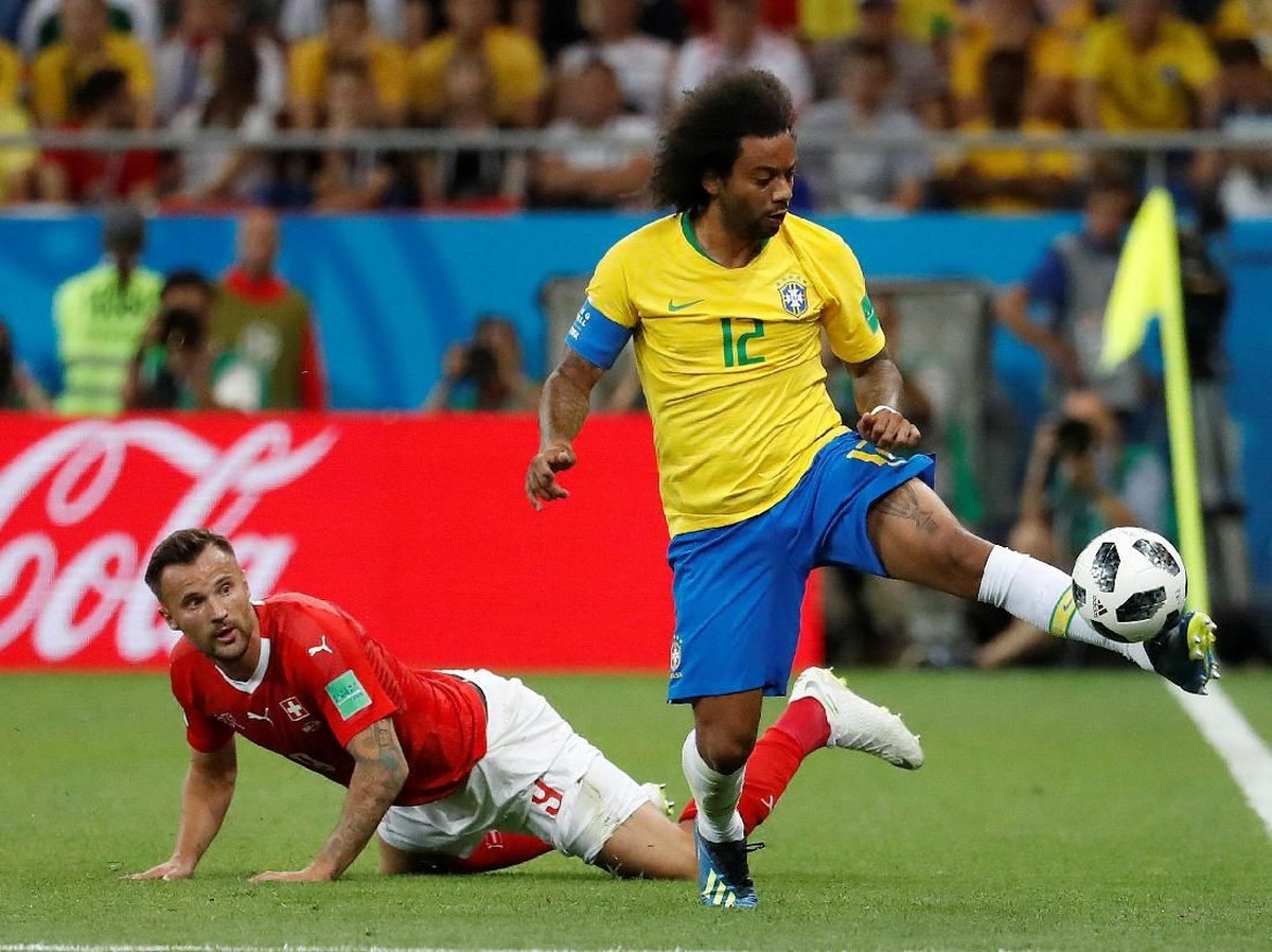 Timnas Brasil ditahan Swiss di laga Grup E Piala Dunia 2018. (Foto: Damir Sagolj/Reuters)