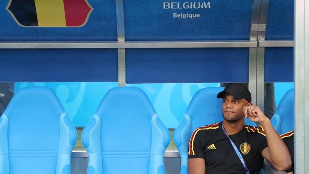 Vincent Kompany tidak tampil di laga Belgia vs Panama karena mengalami cedera.