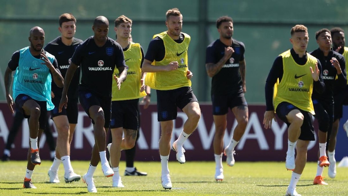 Timnas Inggris memperkirakan duel keras melawan Panama. (Foto: Lee Smith/Reuters)