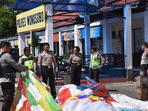 3 Hari Razia, 43 Balon Udara di Wonosobo Disita