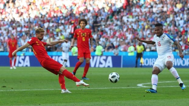 Banyak peluang Belgia yang dihasilkan pemain-pemain sayap.