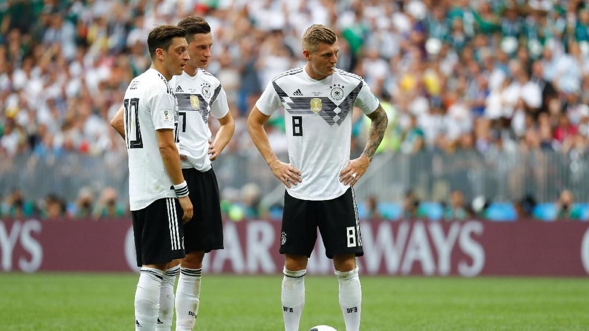 Jerman menghadapi laga krusial melawan Meksiko di pertandingan kedua Grup F Piala Dunia 2018 (Foto: Kai Pfaffenbach/Reuters)