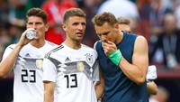 Timnas Jerman kini ada dalam tekanan. Mereka wajib menang di dua laga sisa saat melawan Swedia dan Korea Selatan. (Foto: Axel Schmidt/Reuters)