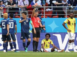 Kartu Merah Tercepat Kedua Piala Dunia di Laga Kolombia Vs Jepang
