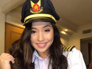 Pesona Shanika, Pilot Cantik yang Buat Hati Para Pria Melayang